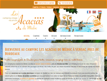 Tablet Screenshot of les-acacias-du-medoc.fr